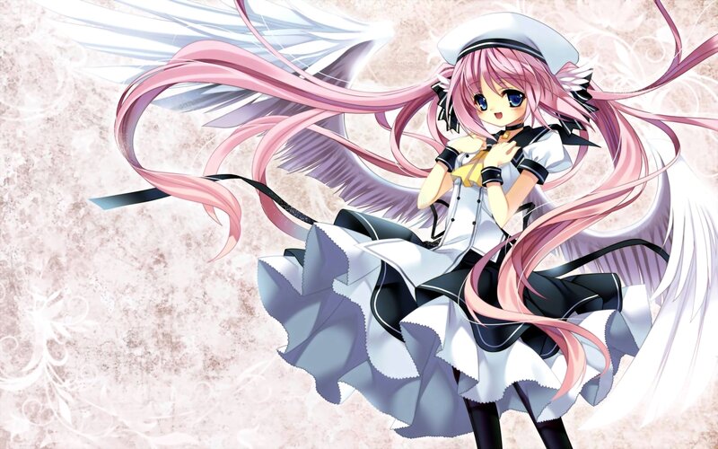 Pink-haired Angel Girl — Pink