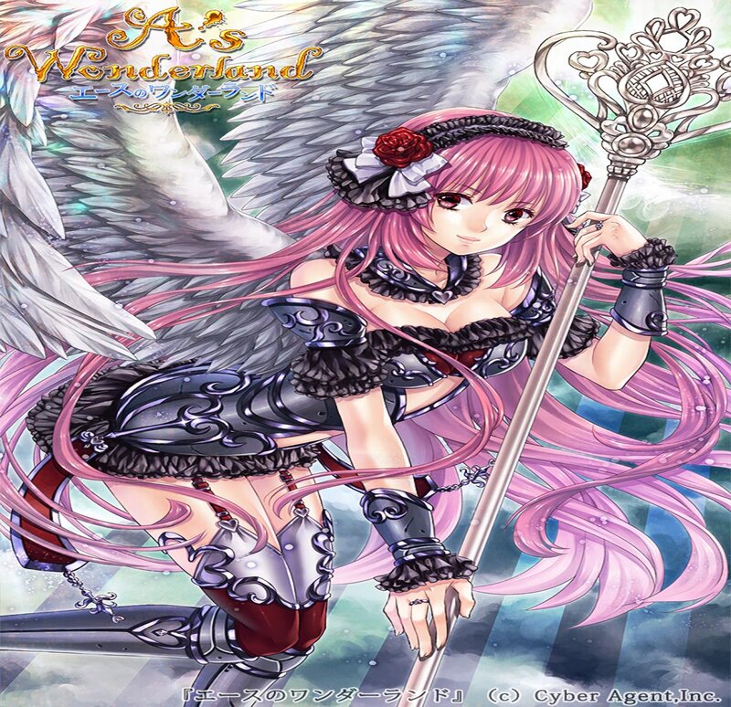 Pink-haired Angel Woman