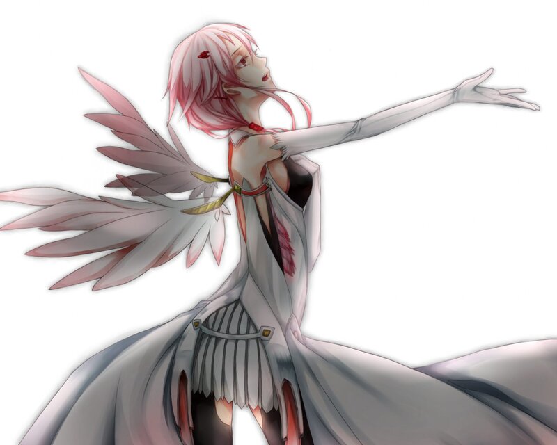Pink-haired Angelic Figure