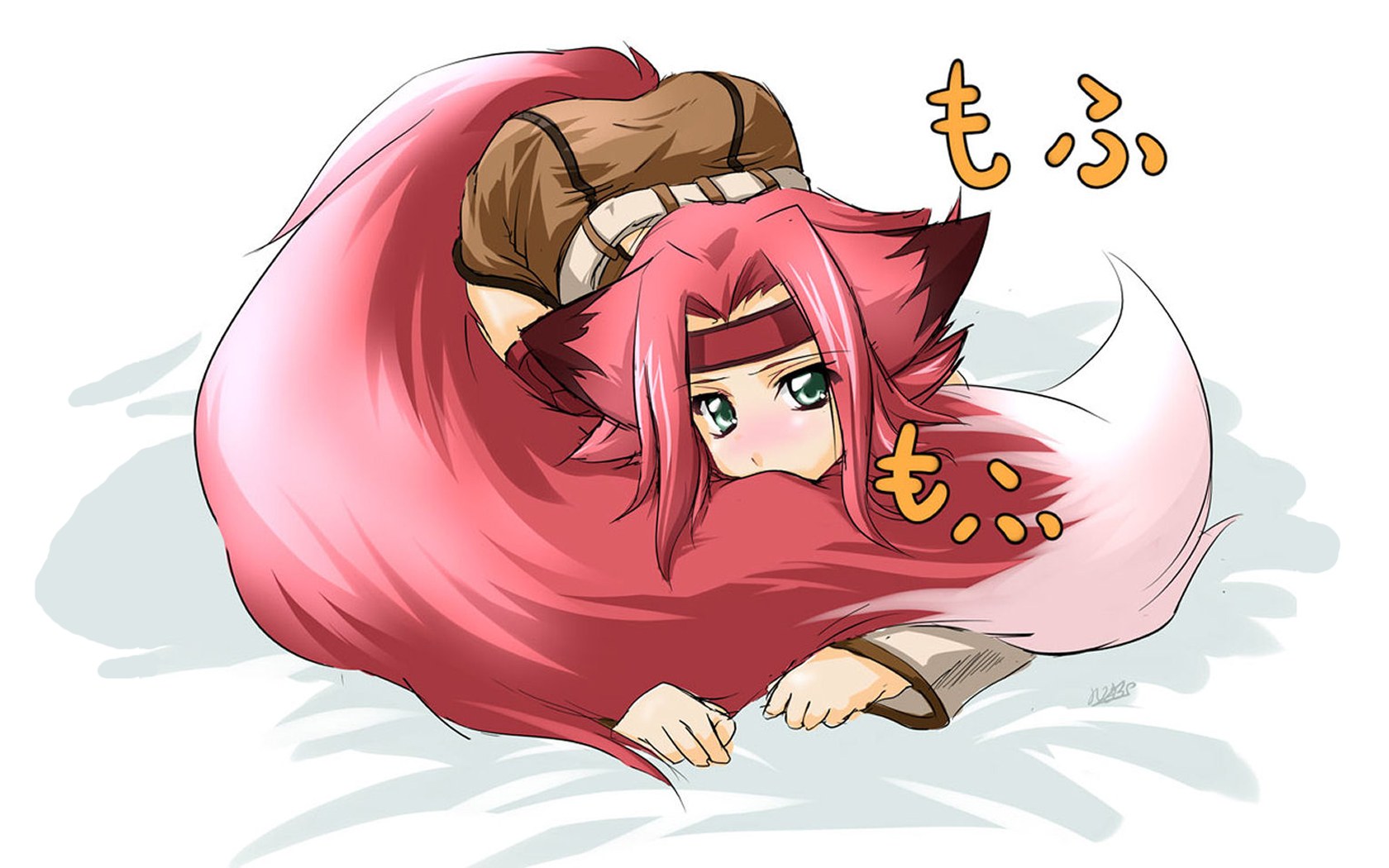 pink-haired anime character
