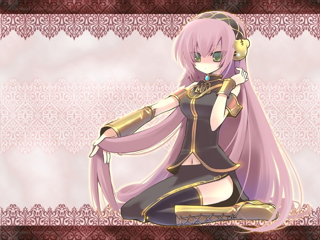 pink-haired anime character