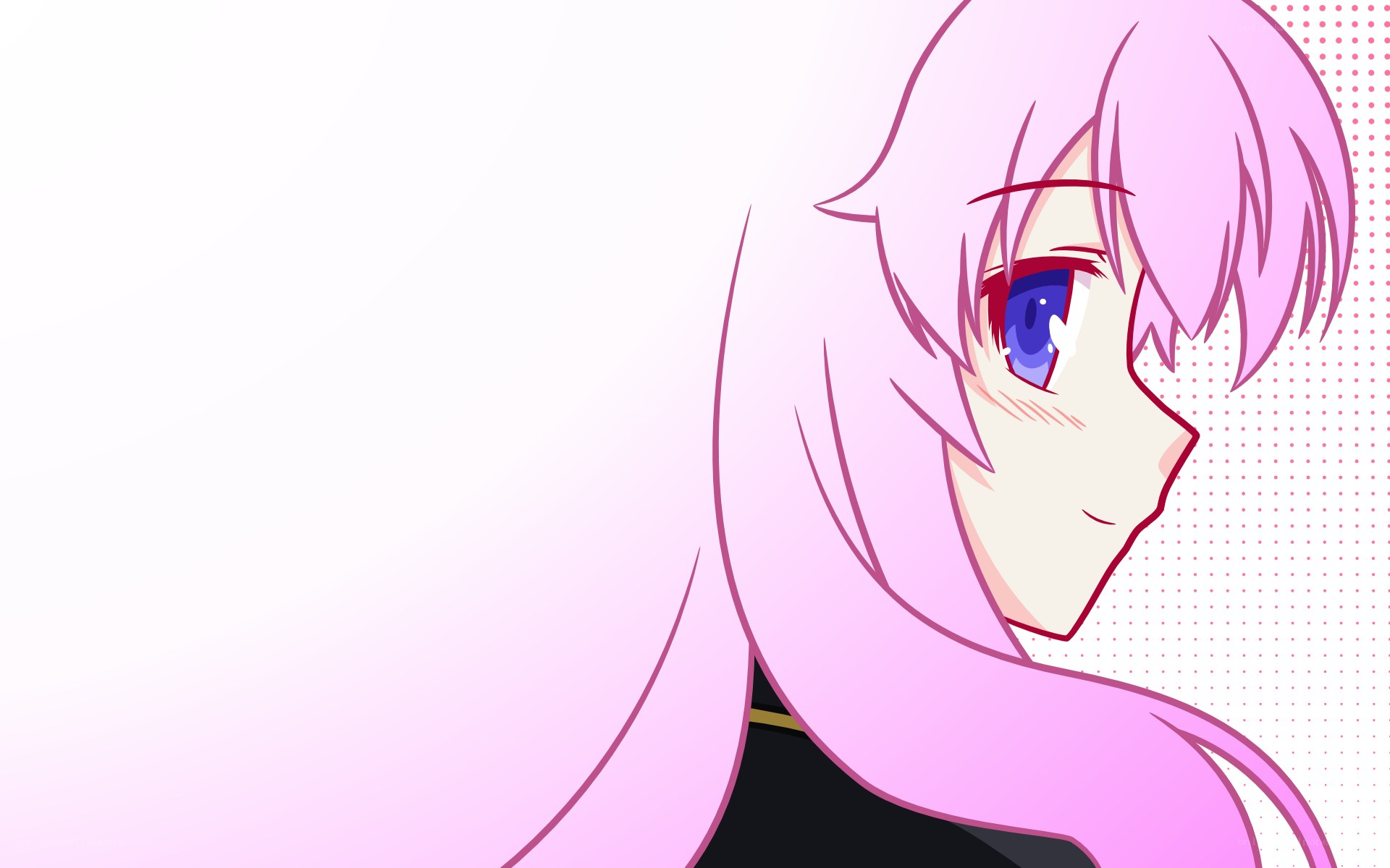 pink-haired anime character