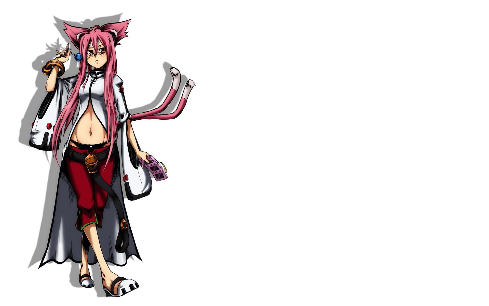 pink-haired anime character