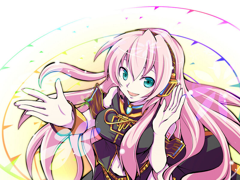 pink-haired anime character