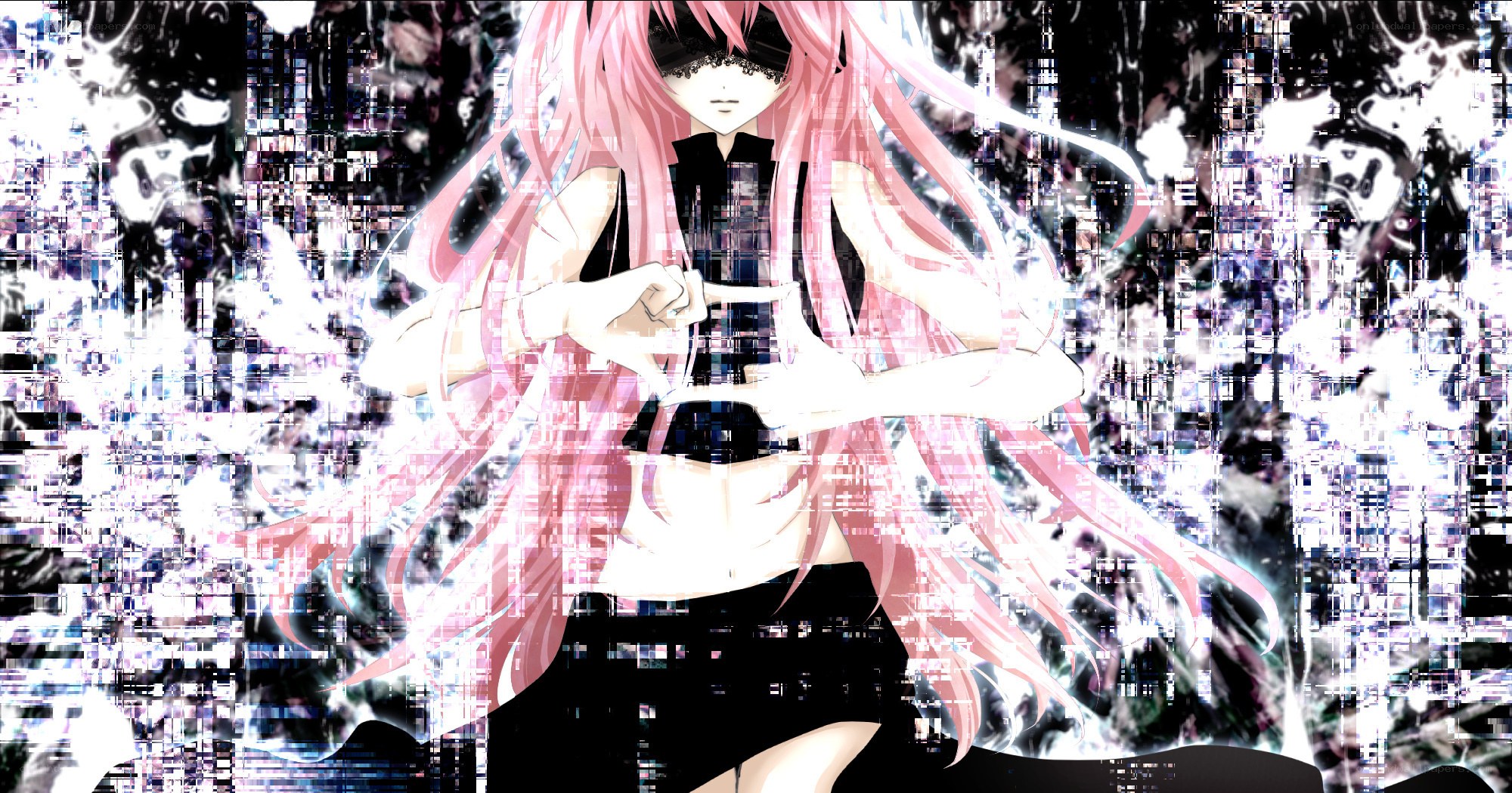 pink-haired anime character