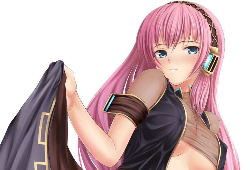 pink-haired anime character