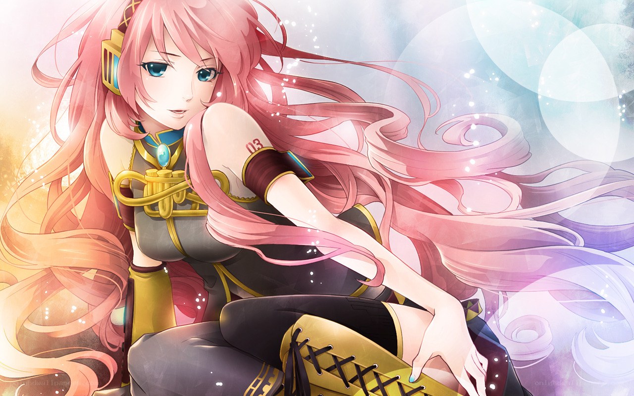 pink-haired anime character