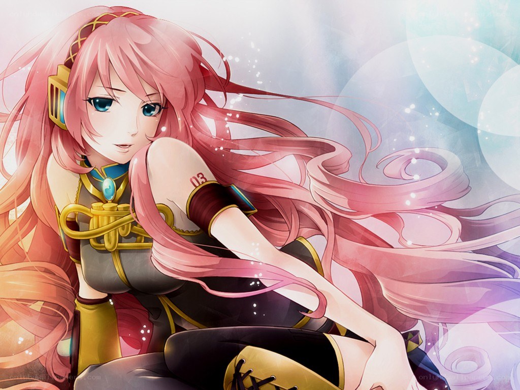 pink-haired anime character