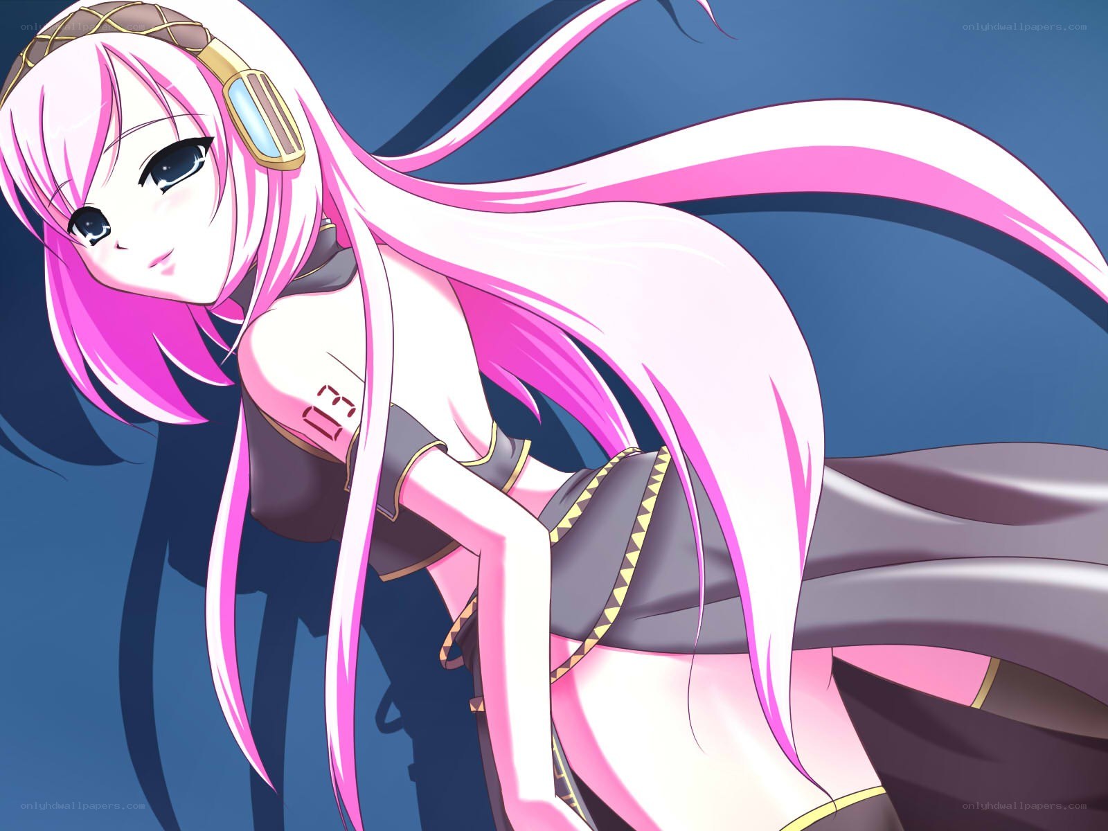 pink-haired anime character