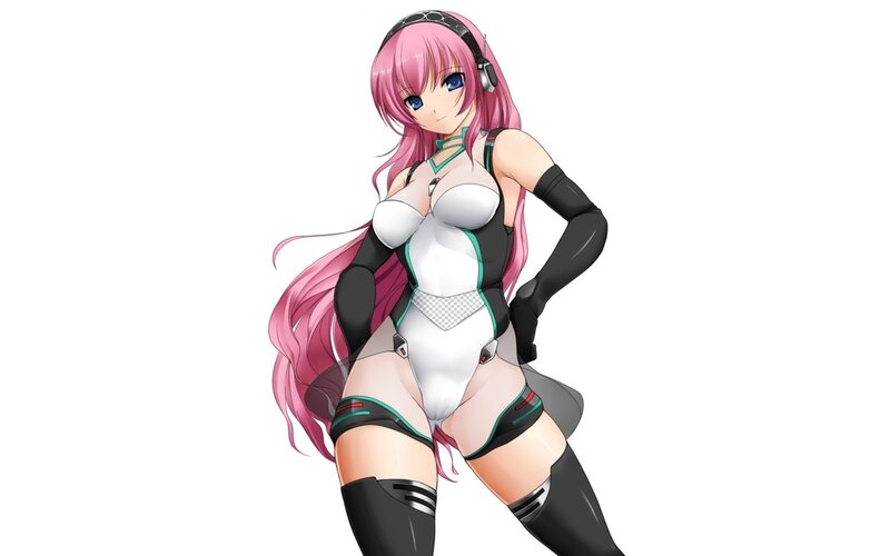 pink-haired anime character