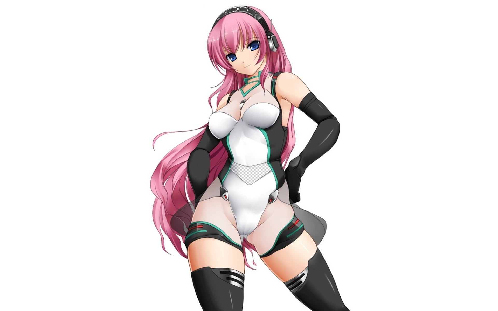 pink-haired anime character