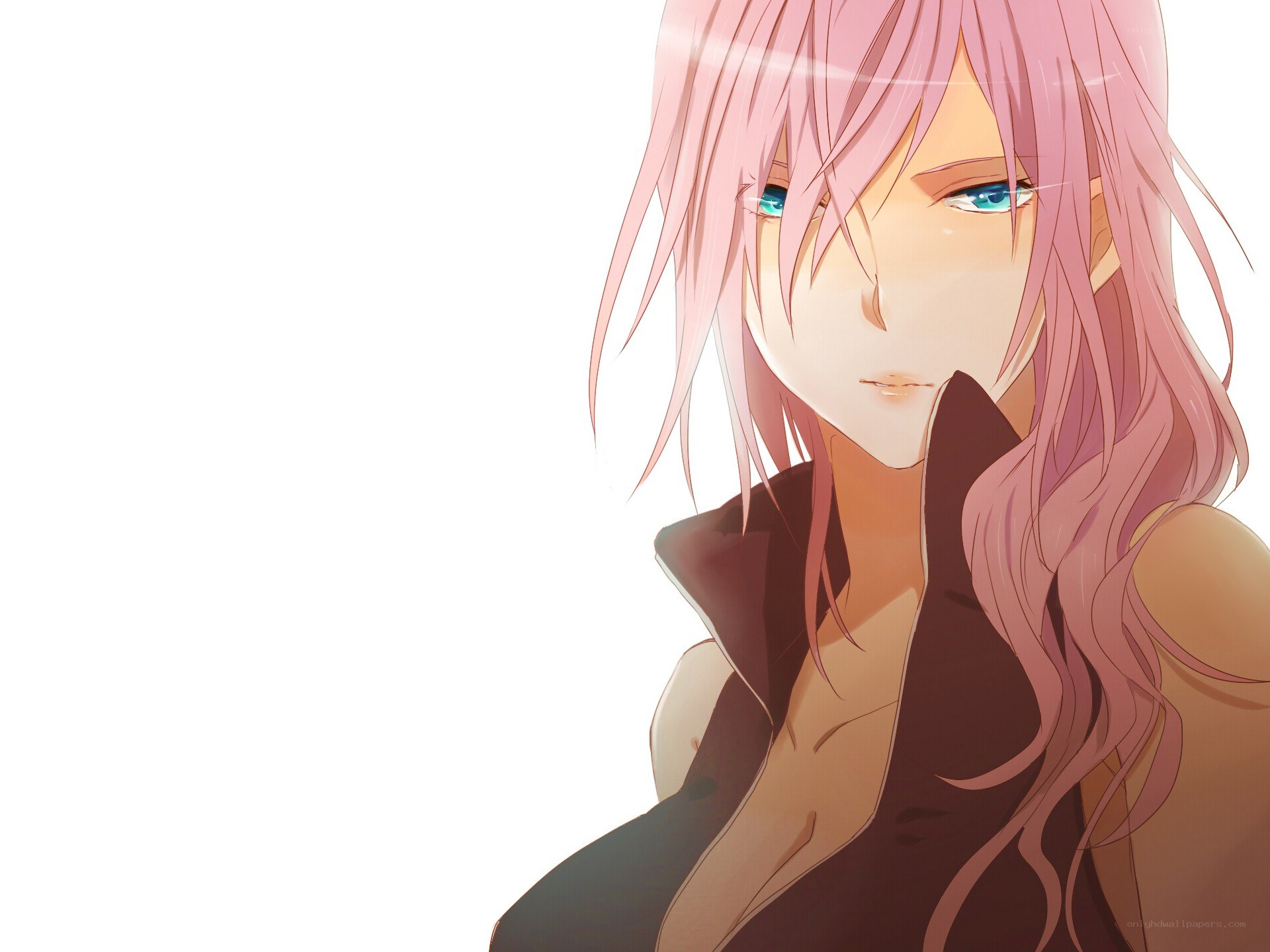 pink-haired anime character