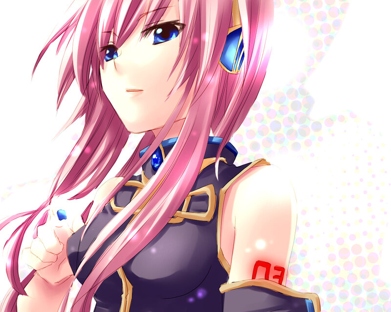 pink-haired anime character