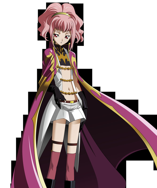 pink-haired anime character in cloak