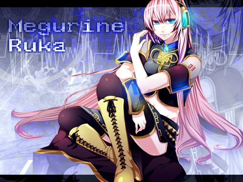 Pink-haired Anime Character — Pink, Calm, Headphones