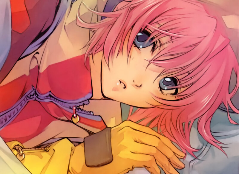 Pink-haired Anime Character — Pink, Calm, Manga