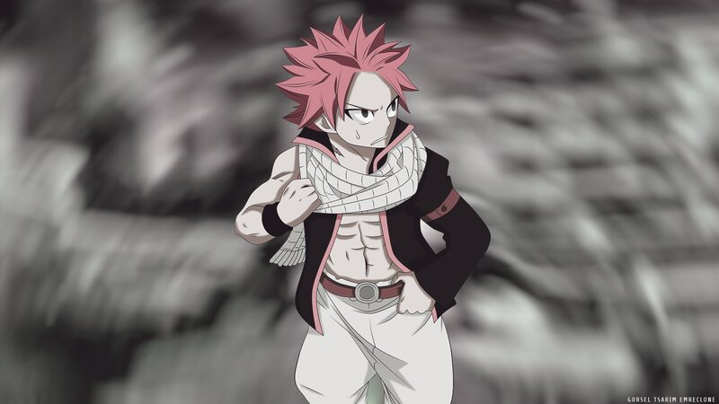 Pink-haired Anime Character — Pink, Determined, Scarf