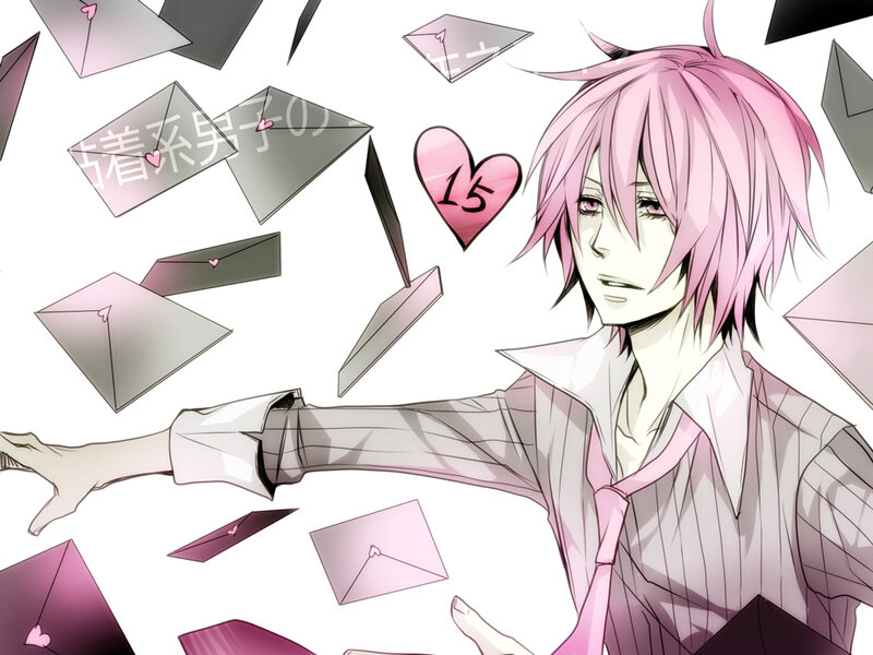 Pink-haired Anime Character — Pink, Dramatic, Envelopes