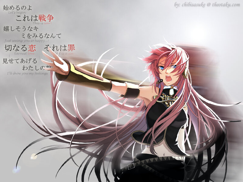 Pink-haired Anime Character — Pink, Dramatic, Microphone