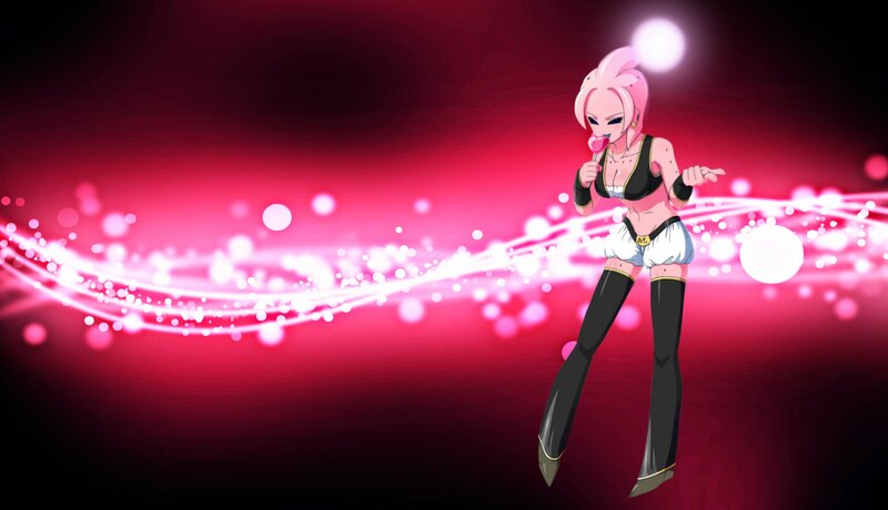 Pink-haired Anime Character — Pink, Energetic, Lollipop