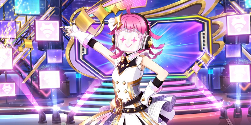 Pink-haired Anime Character — Pink, Energetic, Night
