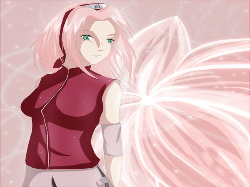 Pink-haired Anime Character — Pink, Serene