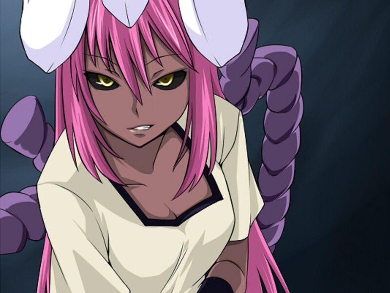 Pink-haired Anime Character — Pink, Serious
