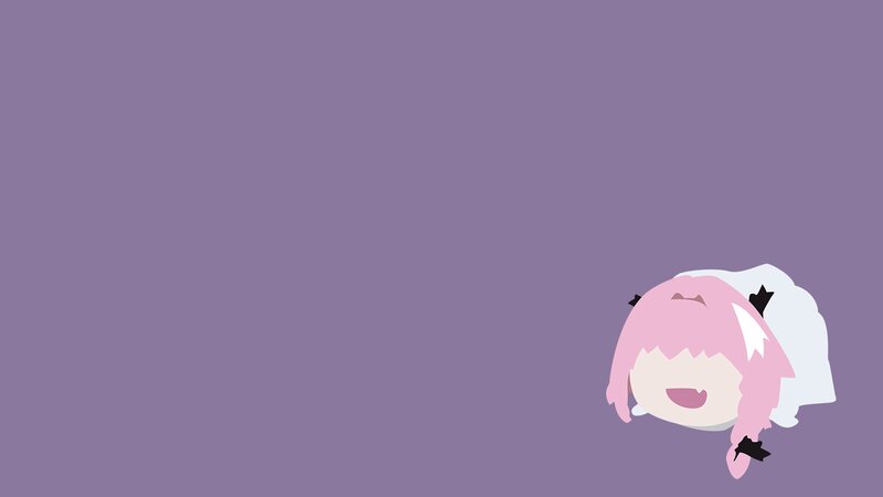 Pink-haired Anime Character — Purple, Calm