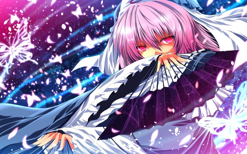 Pink-haired Anime Character — Purple, Dramatic, Night, Fan