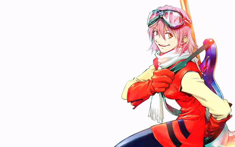 Pink-haired Anime Character — Red, Confident