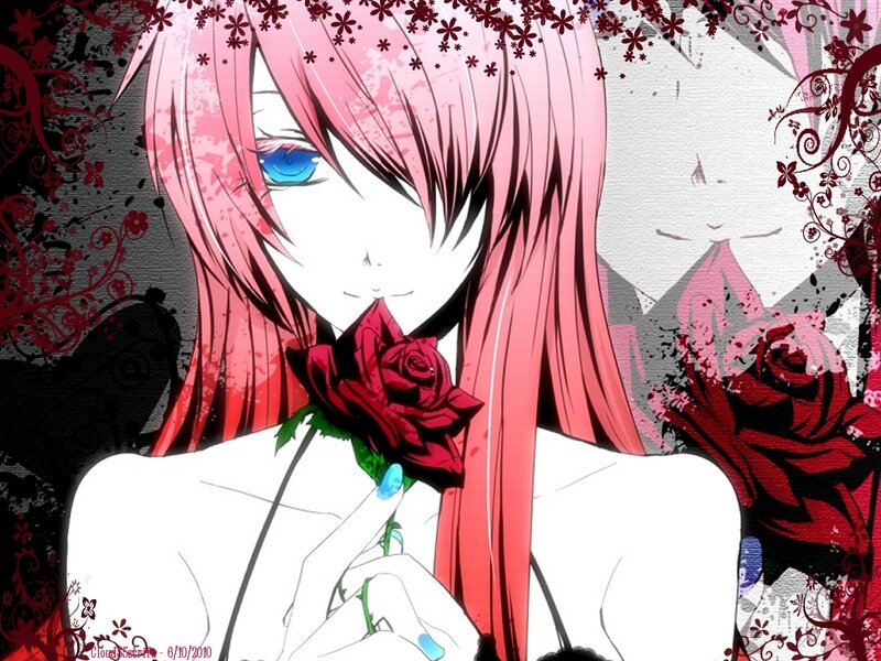 Pink-haired Anime Character — Red, Dramatic