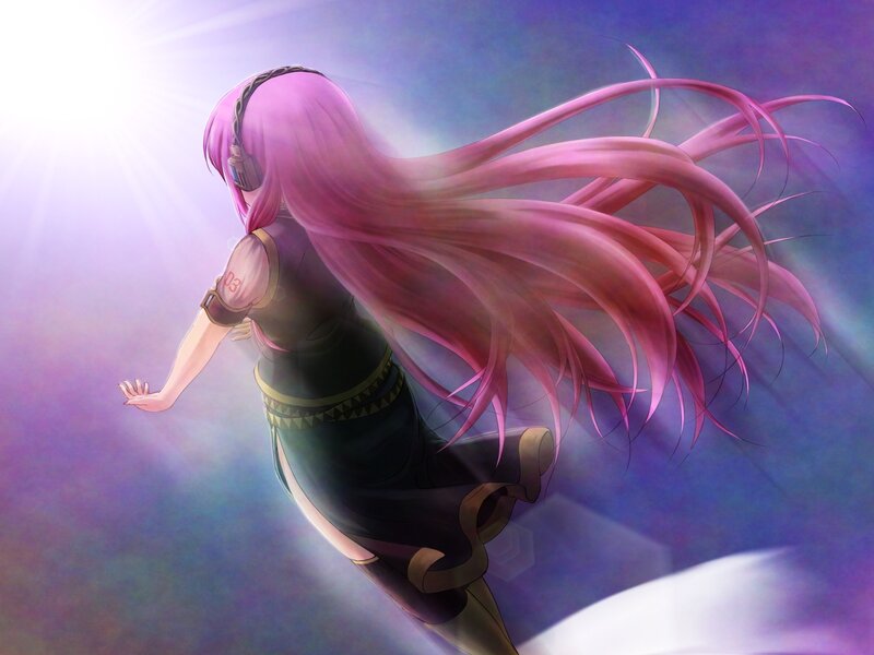pink-haired anime dancer