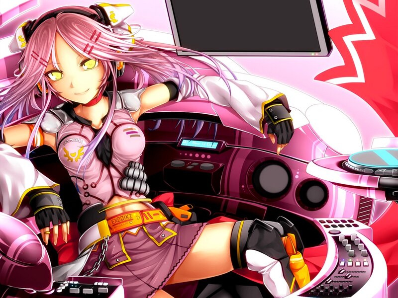 Pink-haired Anime DJ — Pink