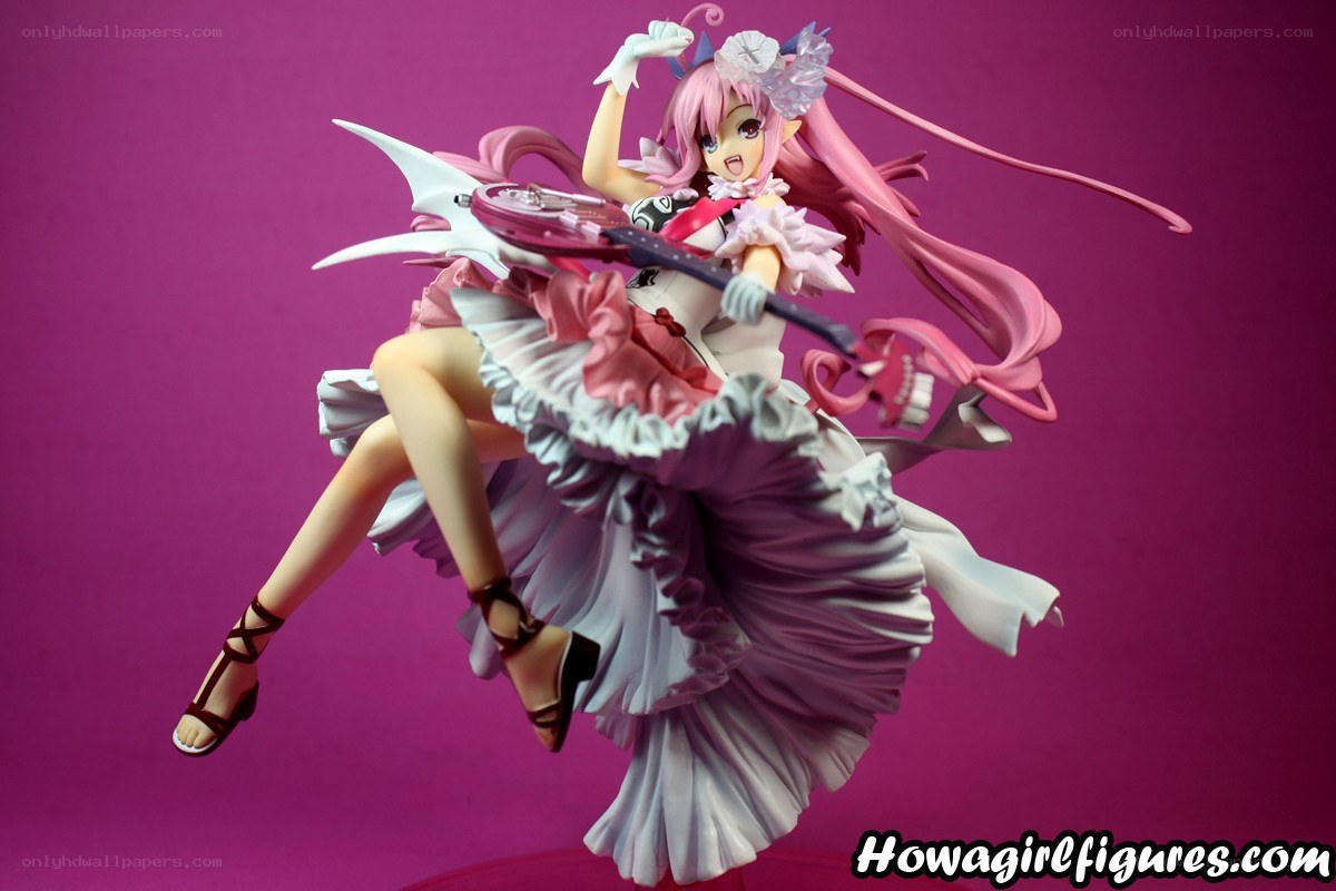 pink-haired anime figure