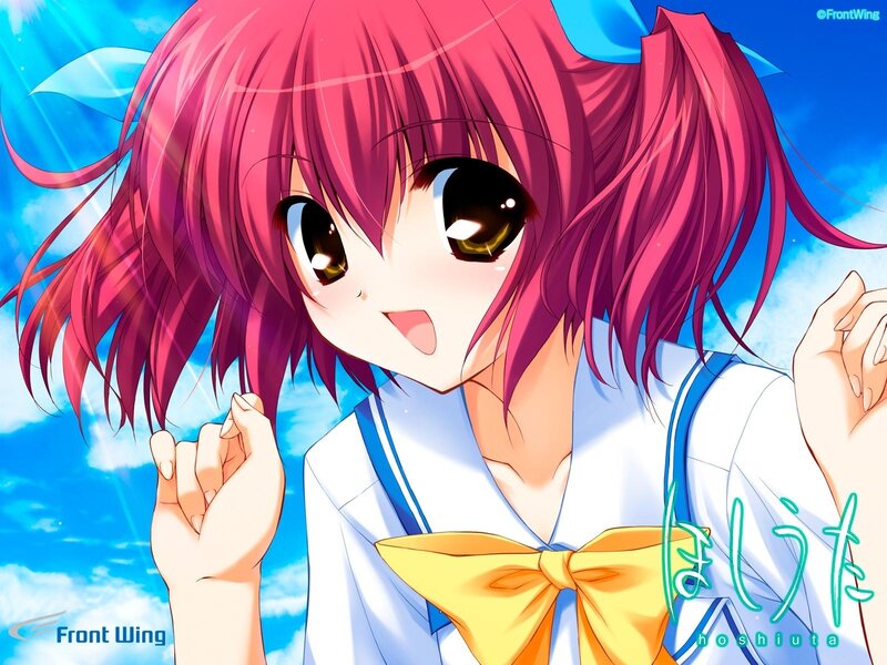 pink-haired anime girl