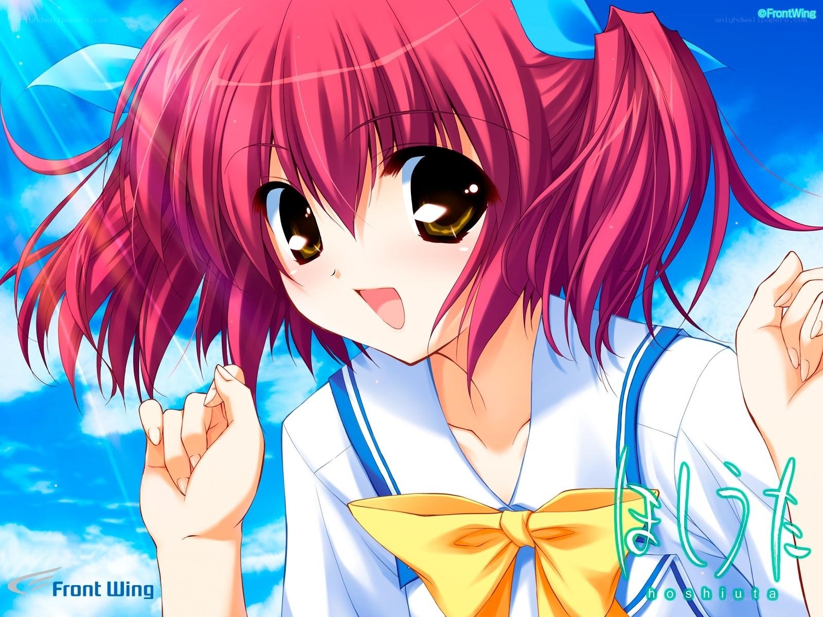 pink-haired anime girl