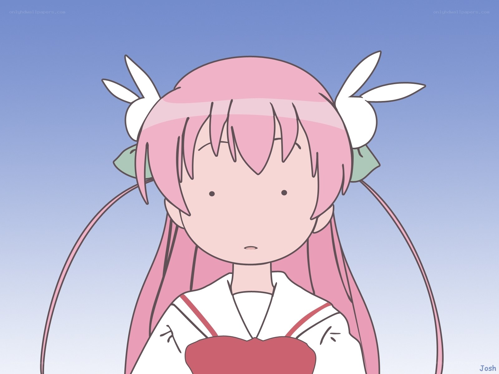 pink-haired anime girl