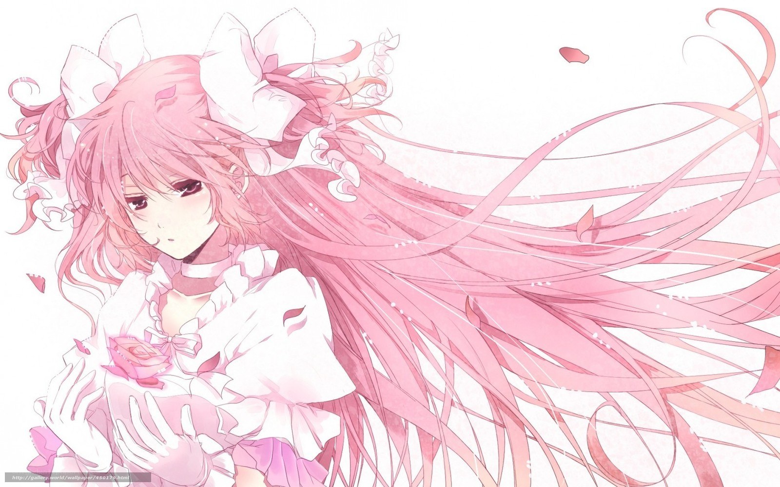 pink-haired anime girl