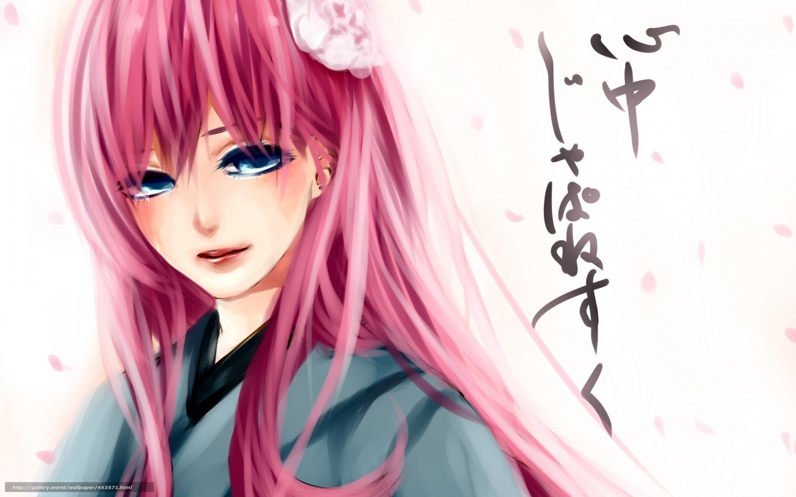 pink-haired anime girl