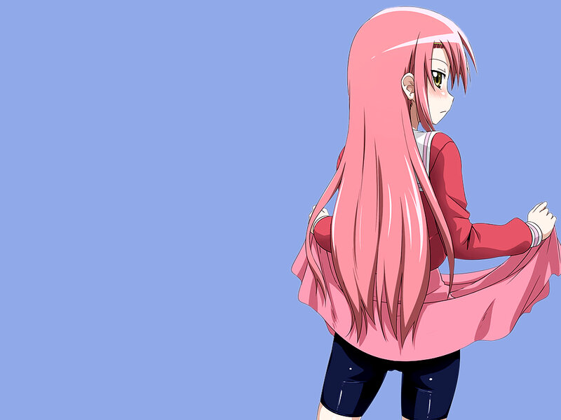 pink-haired anime girl