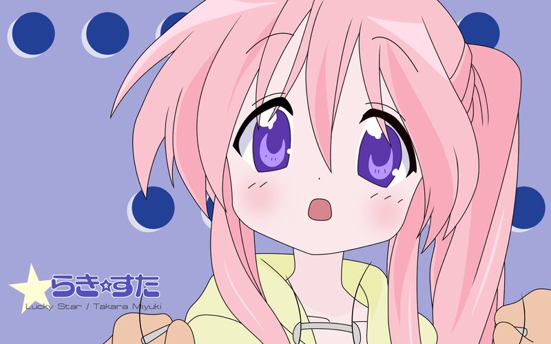 pink-haired anime girl