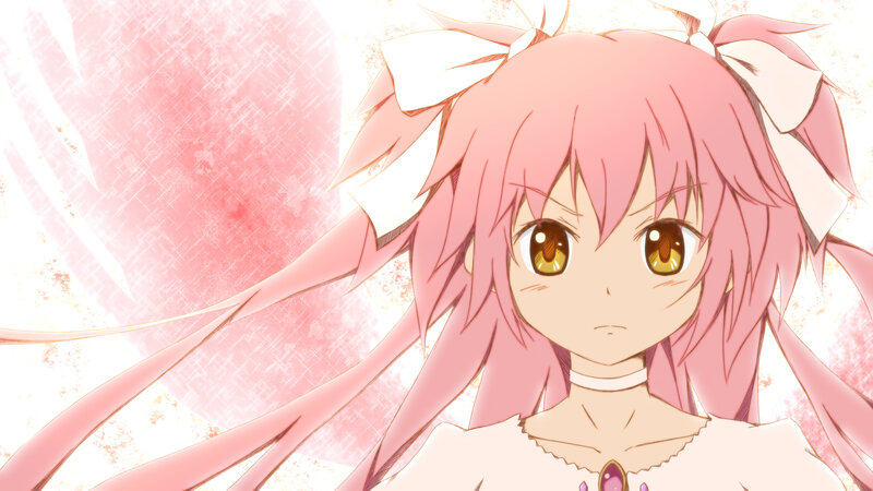 pink-haired anime girl