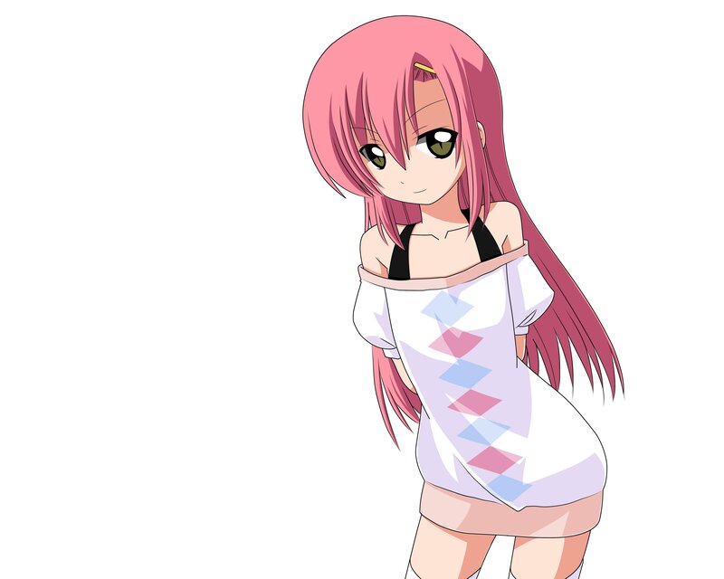pink-haired anime girl