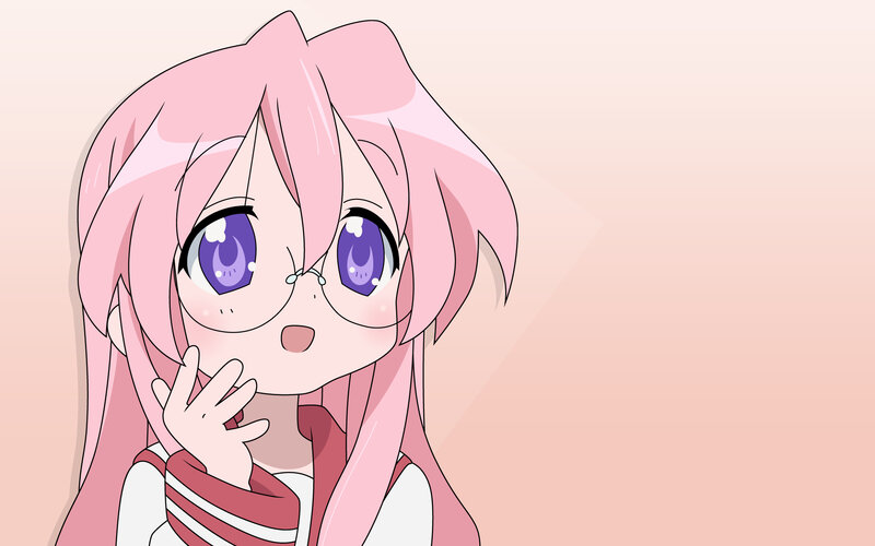 pink-haired anime girl
