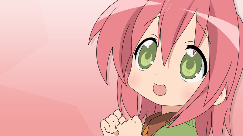 pink-haired anime girl