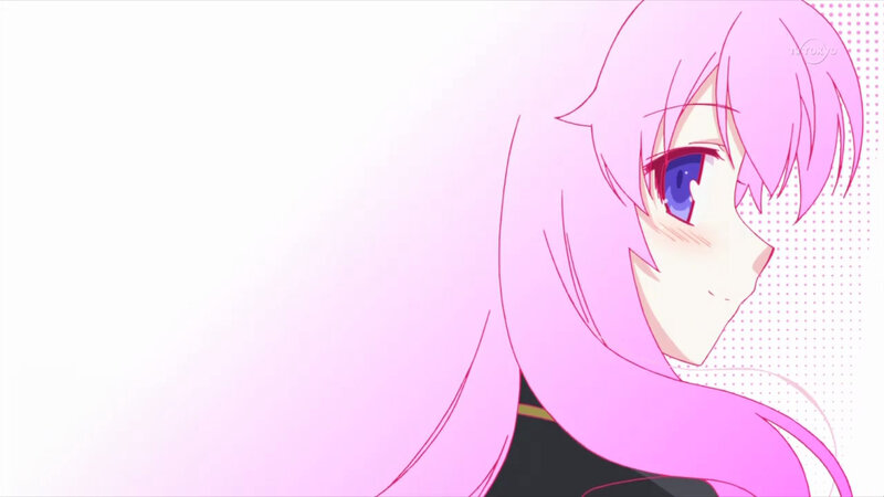 pink-haired anime girl