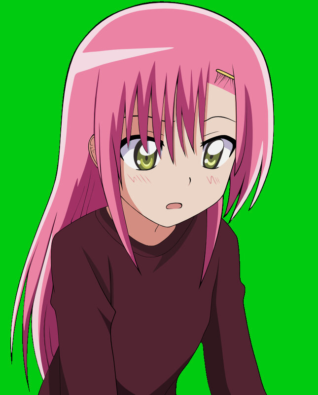 pink-haired anime girl