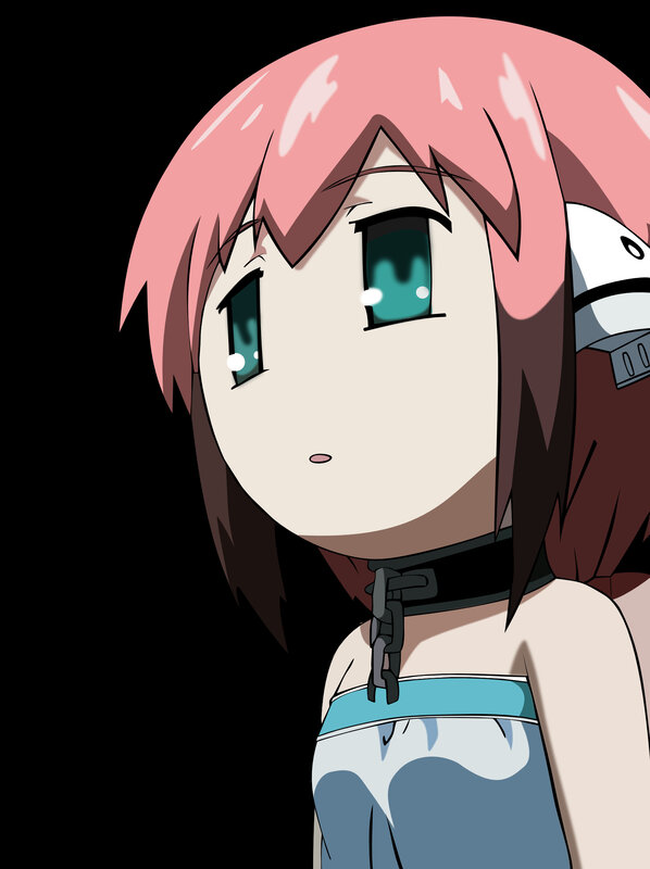 pink-haired anime girl