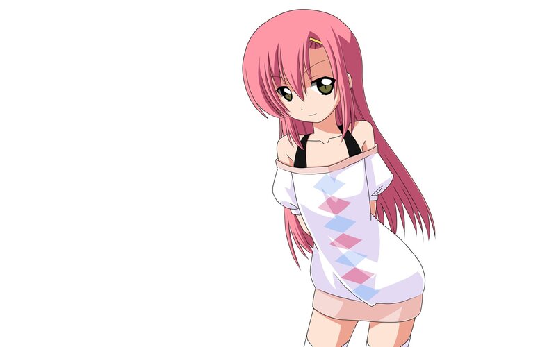 pink-haired anime girl