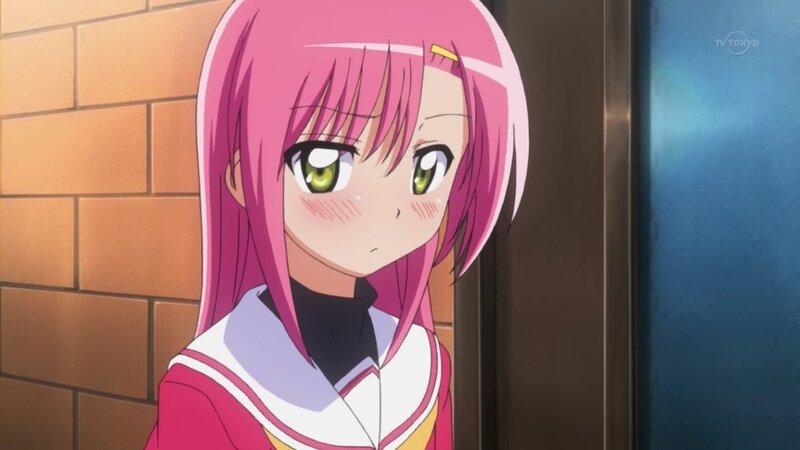 pink-haired anime girl